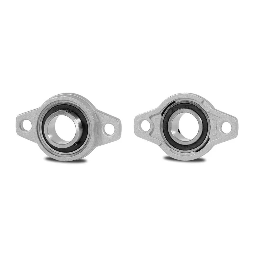 Stainless Steel Miniature Flange Housing Unit SS KFL000 - Shaft: 10 mm (Silver-Series) 1