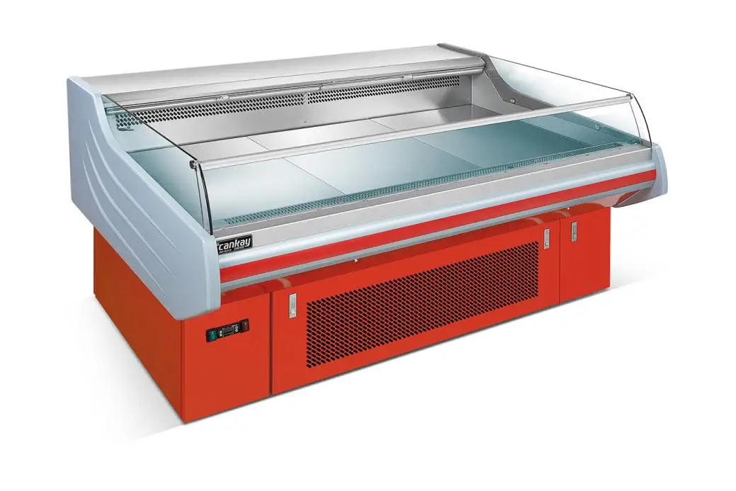 Commercail Supermarket Frest Meat Showcase Chiiller Plug-In Refrigeration Unit For  Deli Shops 1