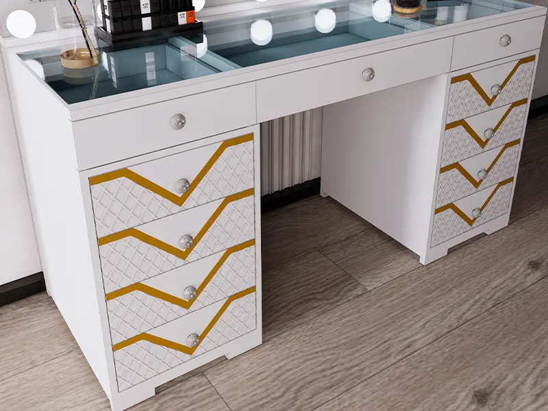 Yifan Furniture Metal Vanity Table Directly Sale 3