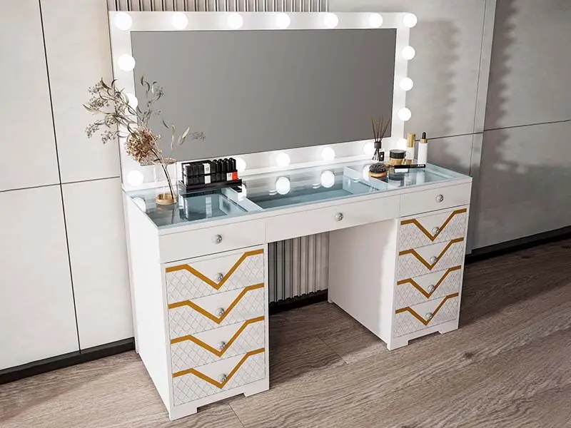 Yifan Furniture Metal Vanity Table Directly Sale 5