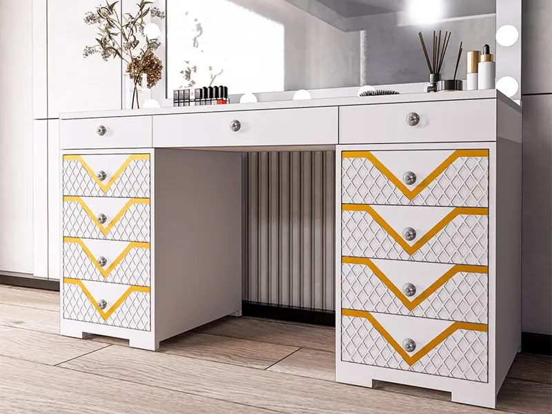 Yifan Furniture Metal Vanity Table Directly Sale 6