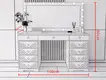 Yifan Furniture Metal Vanity Table Directly Sale 7