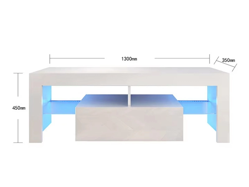 RGB LED Illumined TV Stand para sala de estar com iluminação dinâmica 1