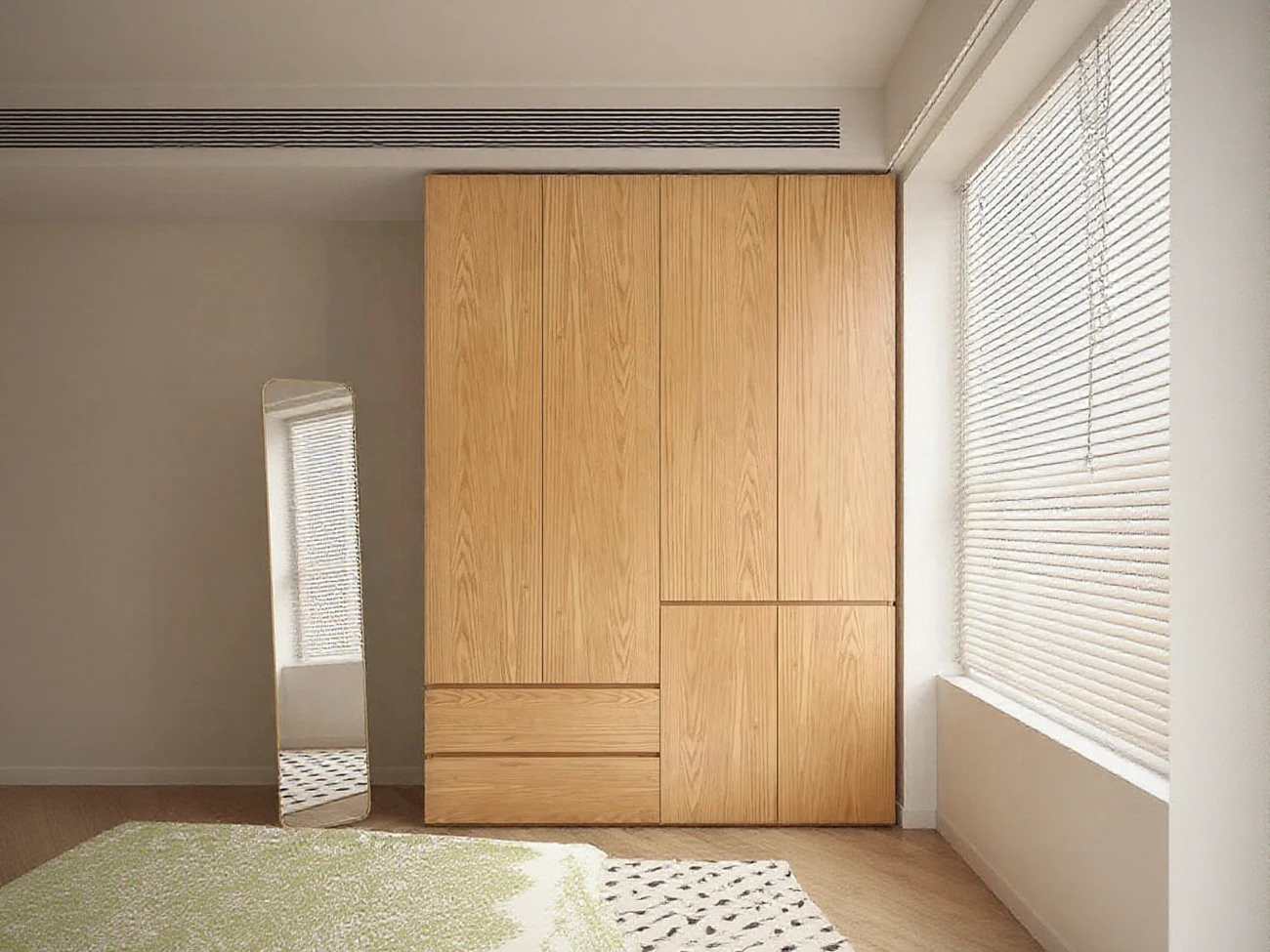 Armoire de garde-robe avec stockage spacieux de haute qualité sur mesure 1
