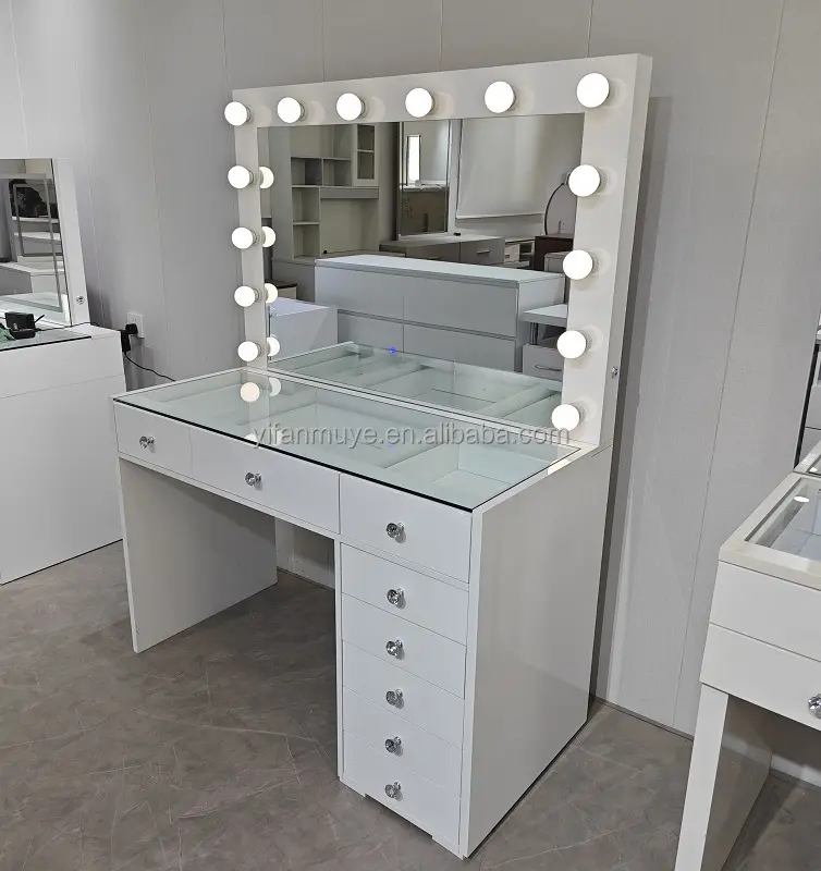 Bedroom Furniture Wooden Dressing Table with Drawers Series 7