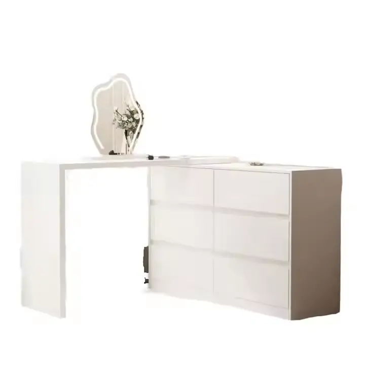 Custom Made Wooden Dressing Table with Lights Company 2