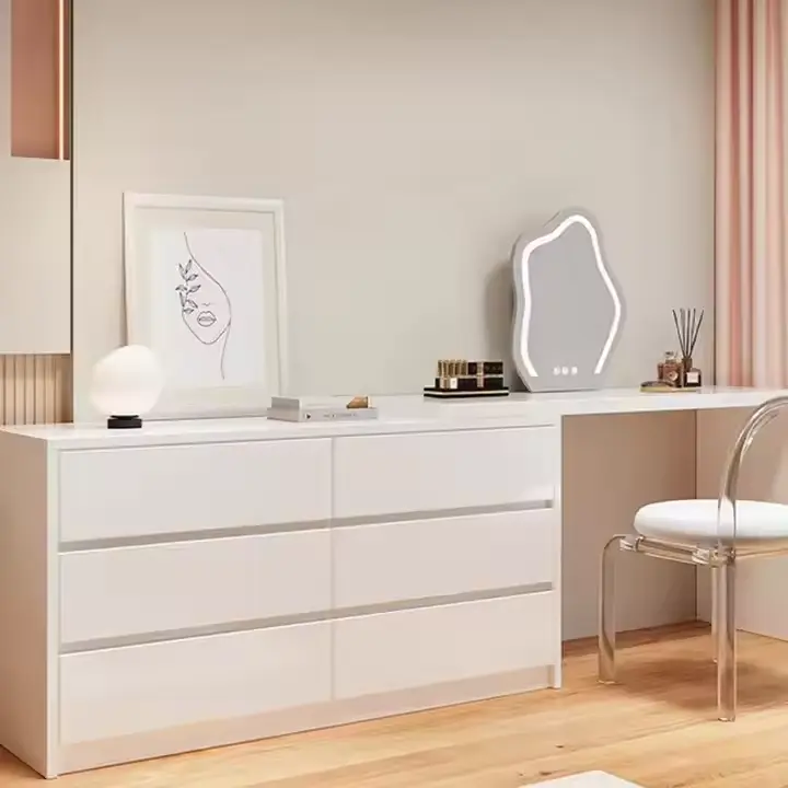 Custom Made Wooden Dressing Table with Lights Company 5