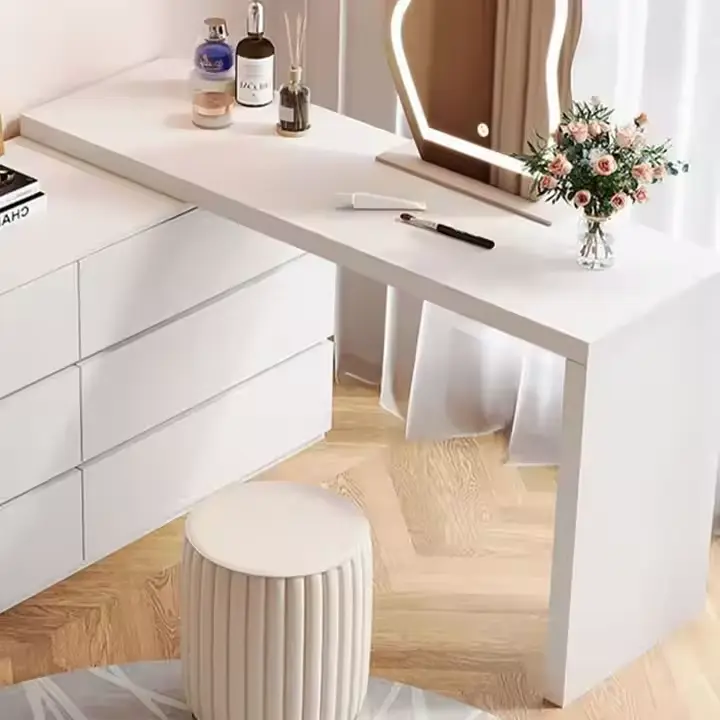 Custom Made Wooden Dressing Table with Lights Company 6