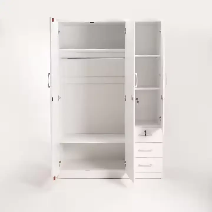 Yifan Furniture Double Wardrobe with Good Price 4