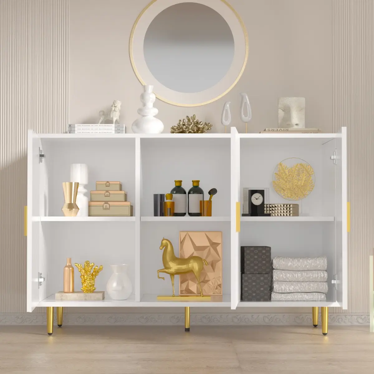 Small Side Cabinet with Doors Products Wholesale - Yifan Furniture 6