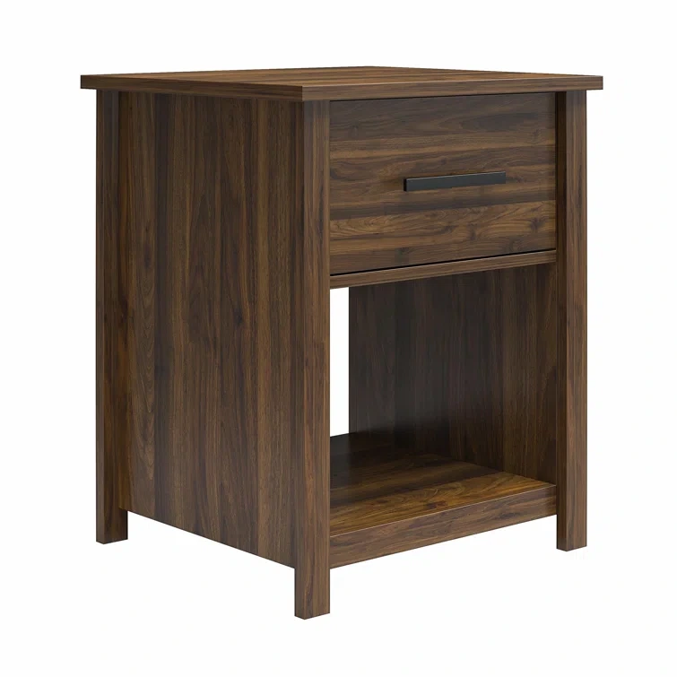 Contemporary Wooden  Color Drawer MDF Nightstand with Drawer for bedroom furniture 1