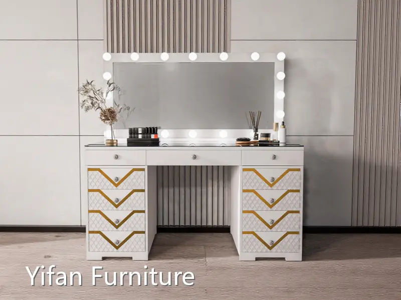 Yifan Furniture Metal Vanity Table Directly Sale 1