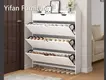 Yifan Furniture White Shoe Cabinet Factory 1