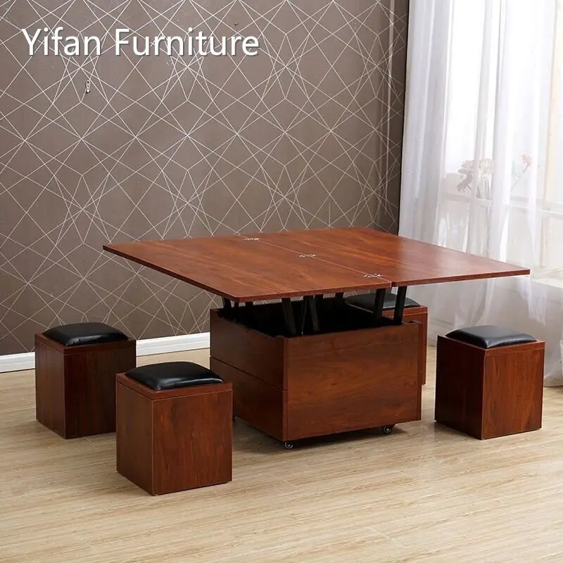 Yifan Furniture Black Dining Table Manufacturing 1