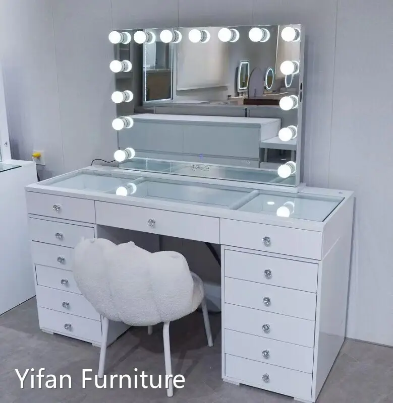 Wooden Dressing Table with Drawers Bedroom Furniture Wholesale - Yifan Furniture 1