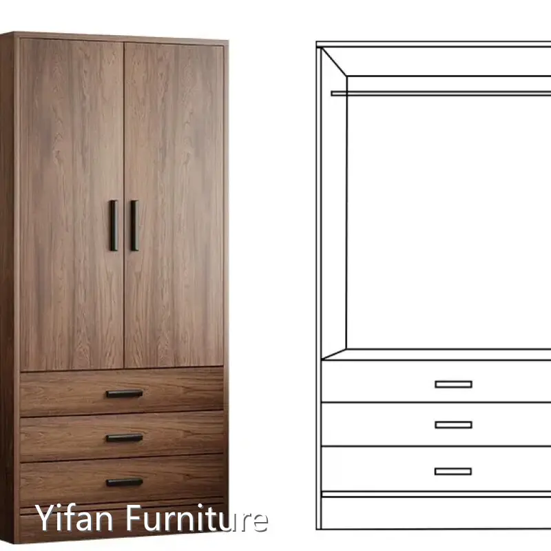 Hot Sale Wardrobe with Drawers Company 1