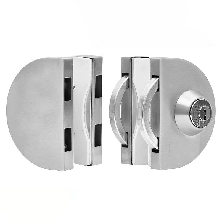 Verrouillage de porte en verre raccords en acier inoxydable sans forage 1