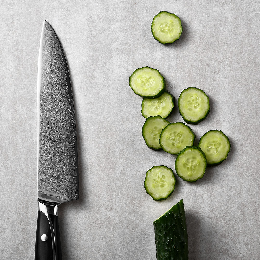 New damascus steel chef knives factory for kitchen