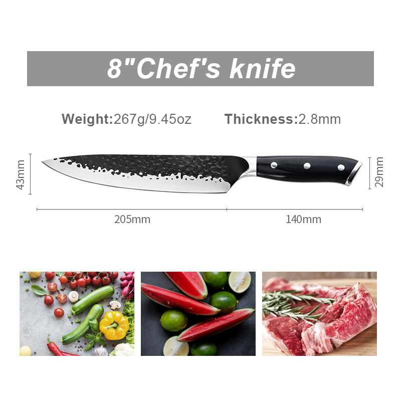 Ruitai 3cr14 home kitchen knife set supply for mincing