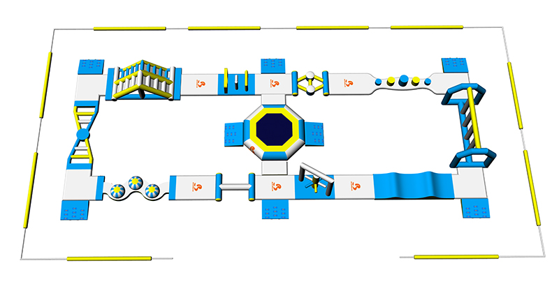 product-Lake Commercial Inflatable Water Park Toys For Kids-Bouncia -img