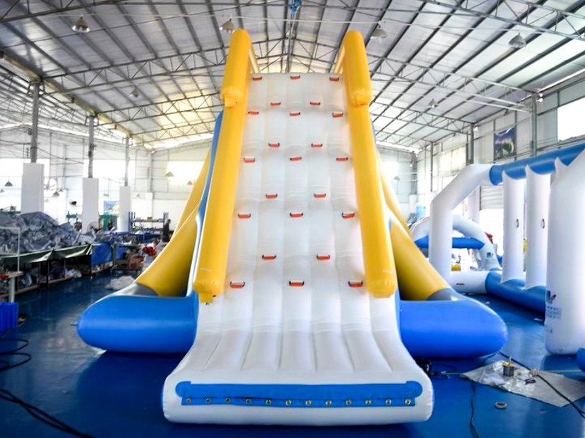 inflatable floating slide