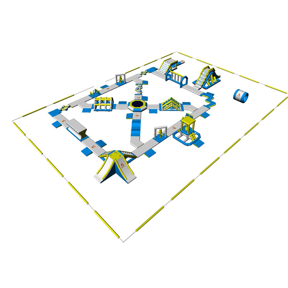 Bouncia  Bouncia Inflatable Water Park Games For Open Water Medium Inflatable Aqua Park image1