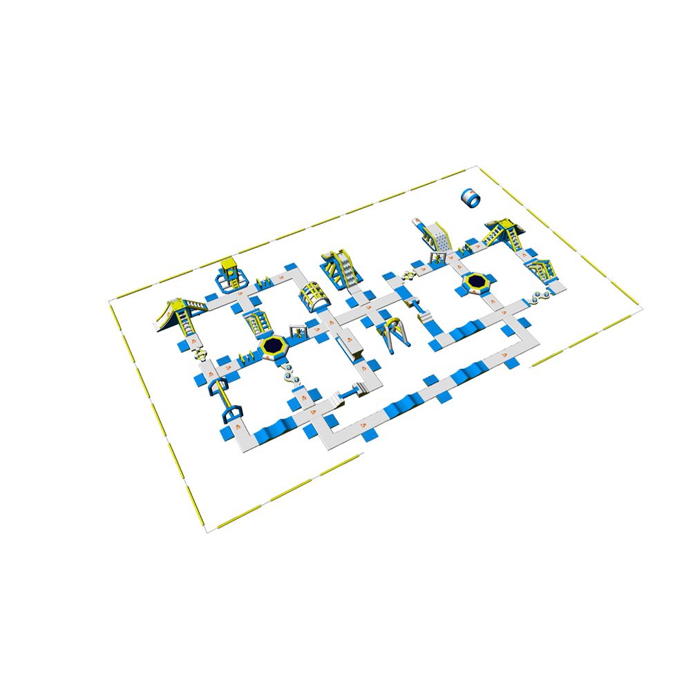 Bouncia  Adult Inflatable Water Park Play Equipment  WIth 0.9mm PVC Tarpaulin Giant Inflatable Water Park image3