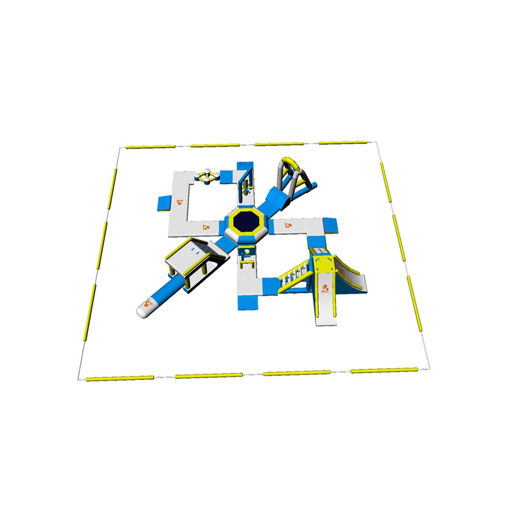 Bouncia  Crazy Water Park Floating Inflatables For Lake Medium Inflatable Aqua Park image6