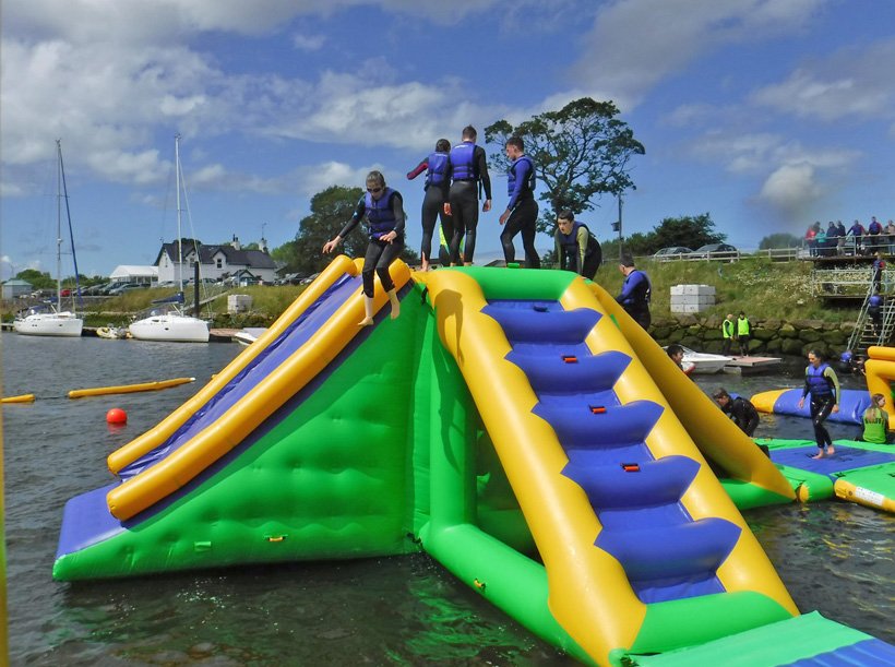 inflatable slide tower
