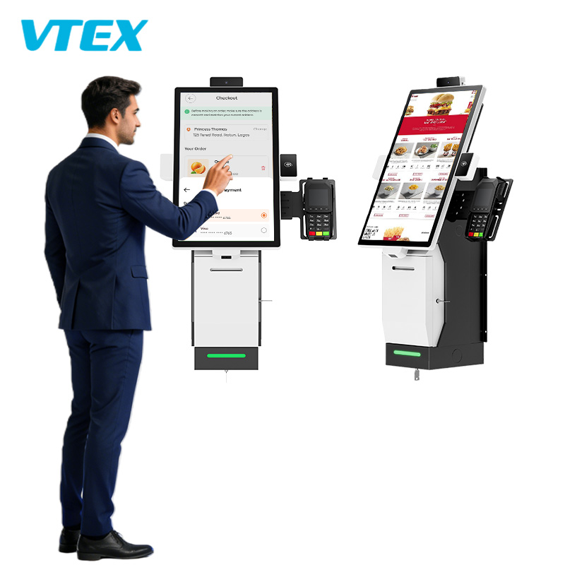 15.6 21.5 23.8 Inch Wall Mount Payment Kiosk IPS Touch Screen Card ...