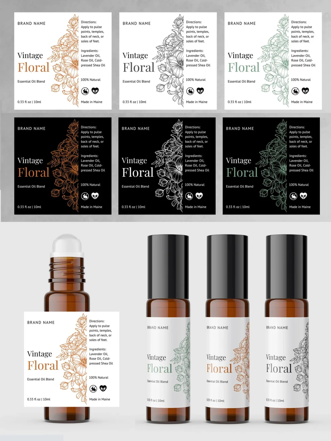 cosmetic label na materyal