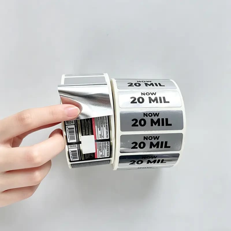 aluminum foil paper label