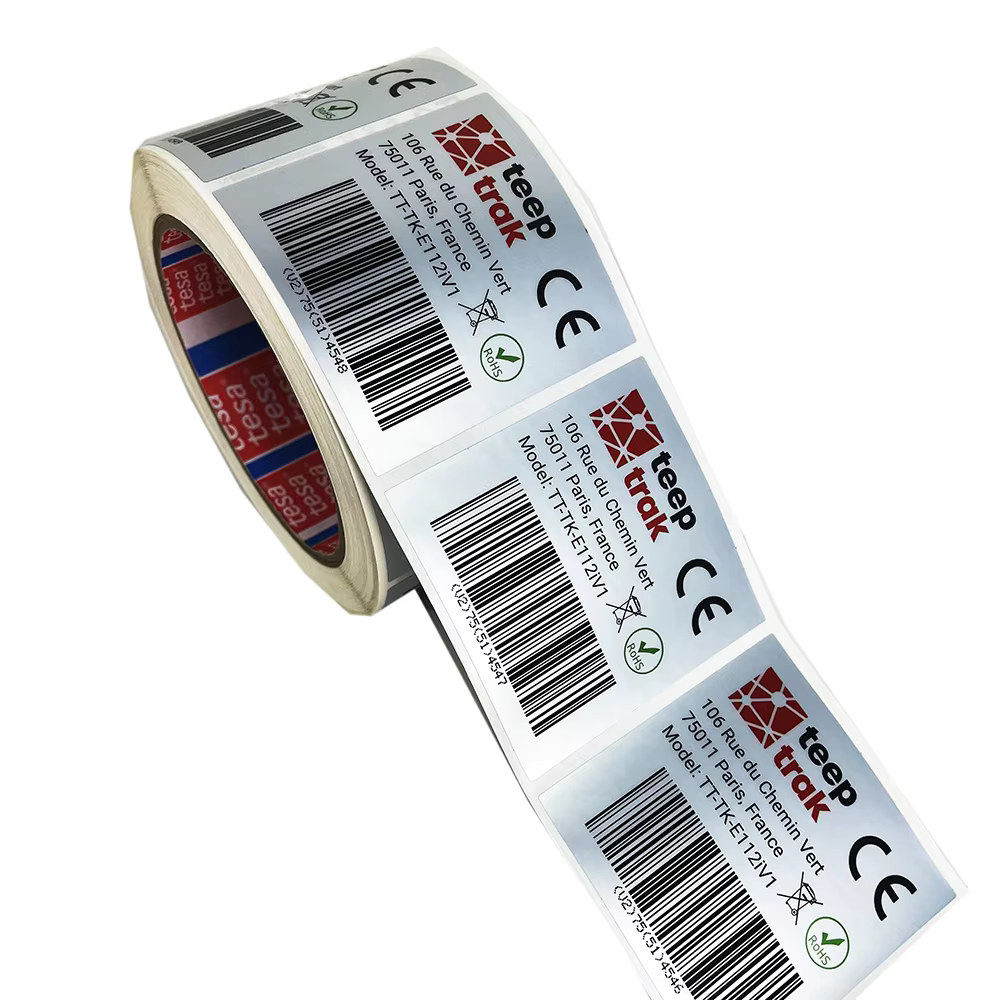 Matte Silver PET Label Sticker