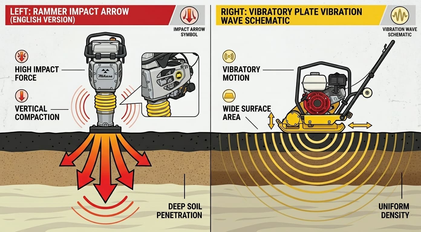 how-a-tamping-rammer-works-vs-plate-compactor-vibration-mechanism-diagram