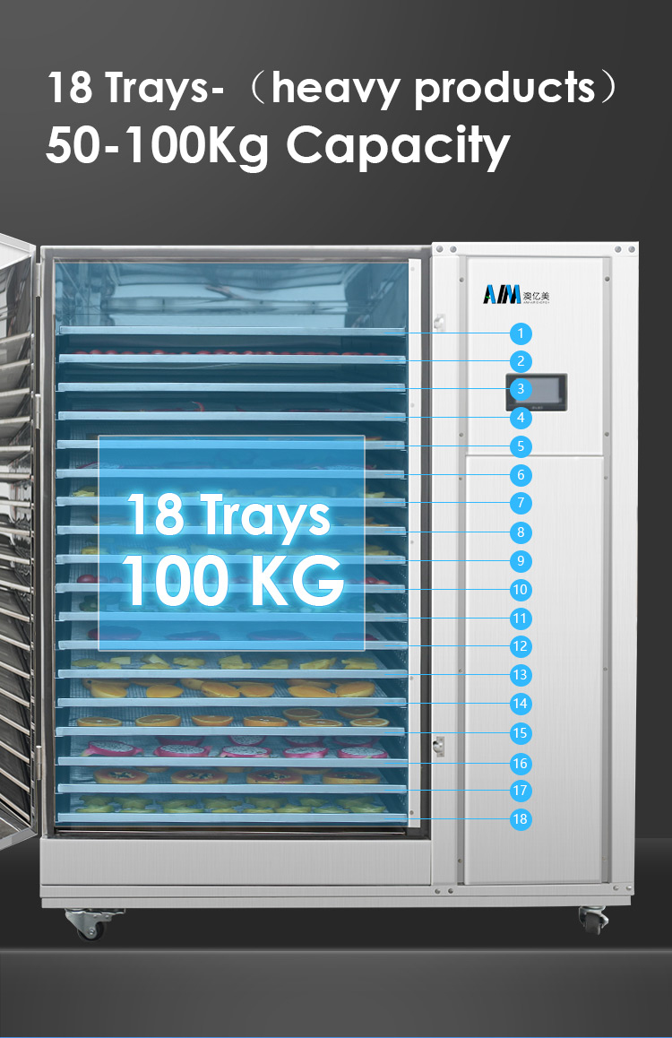 Industrial 100kg Heat Pump Food Dryer for Vegetables, Fruits, Seafood ...