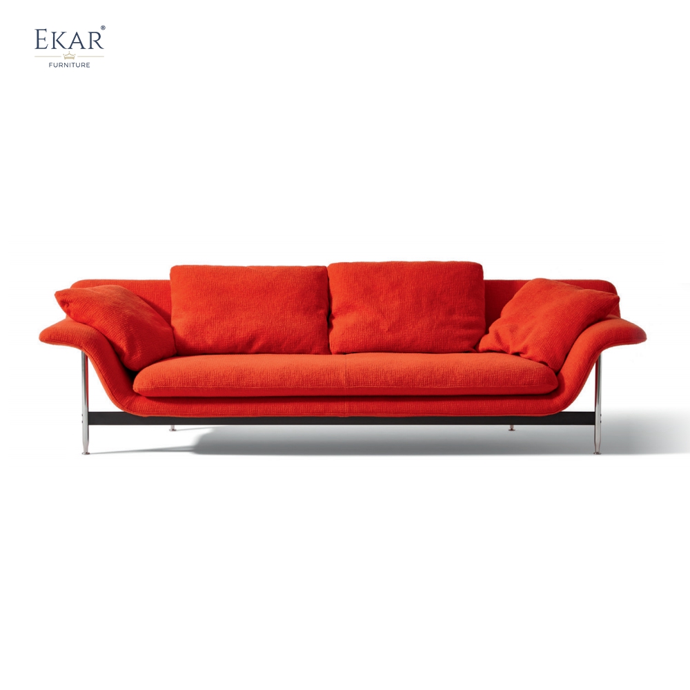 Horizon Wide Arm Low Profile Sofa | Modern Sectional Living Room Sofa ...