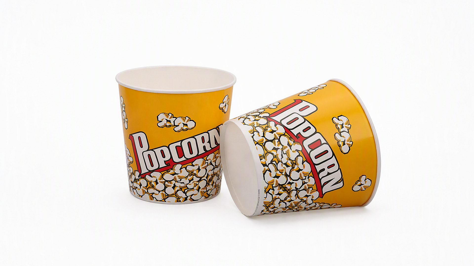 KaiLai disposable paper popcorn bucket with custom printed artwork