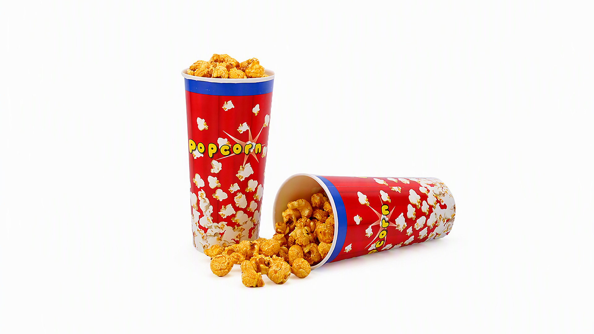 Seau à popcorn en papier KaiLai de 1 gallon (130 oz) pour le service au cinéma