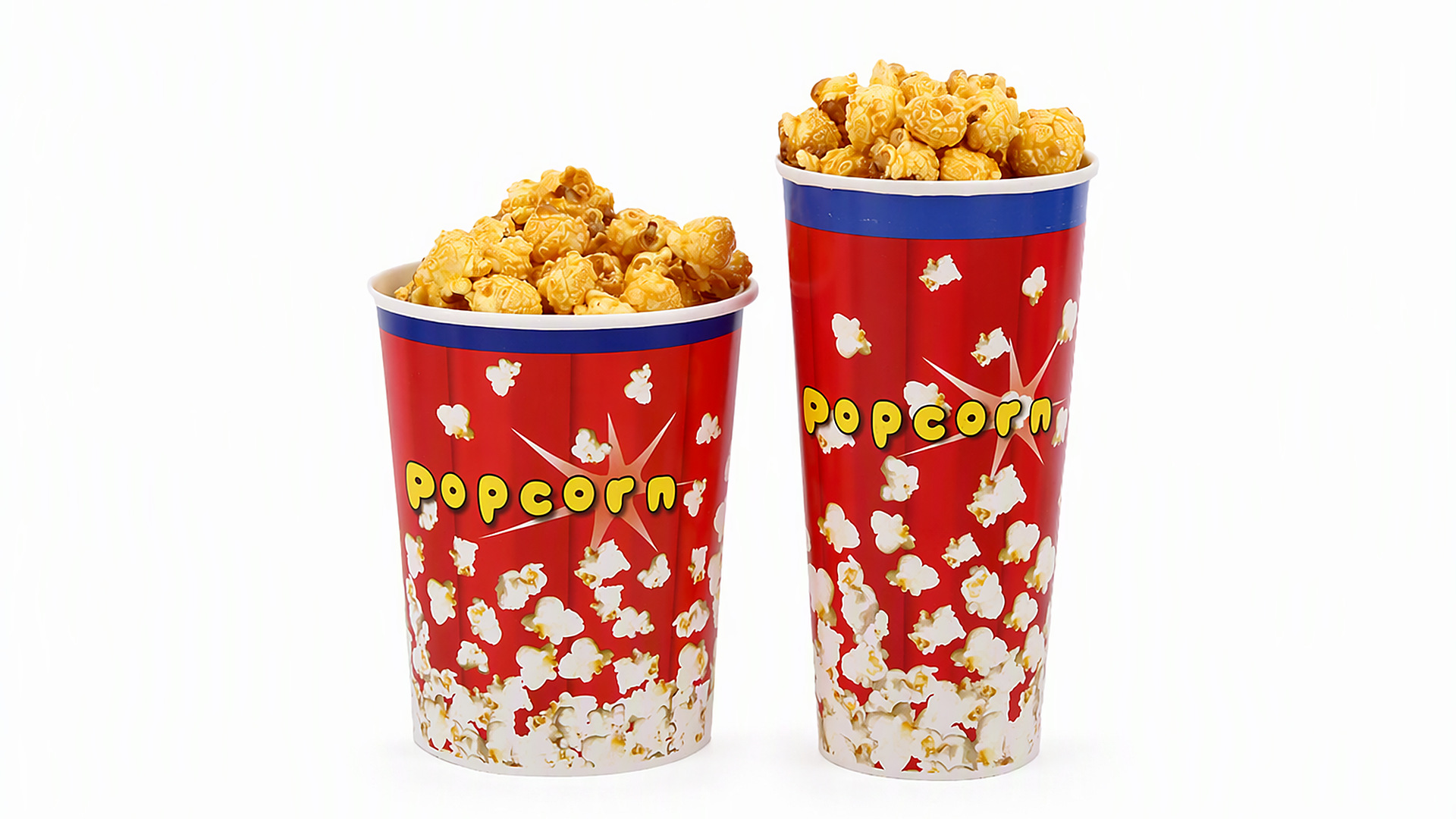Seaux à popcorn de 130 oz, conditionnés par 50 pour l'exportation