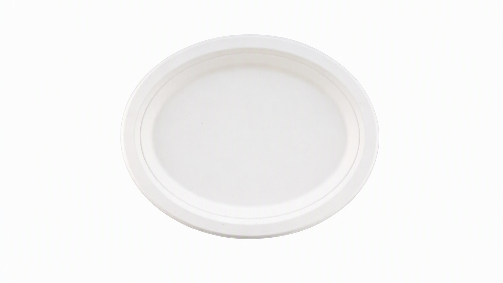 KaiLai 10.3 inch oval bagasse plate disposable sugarcane dish