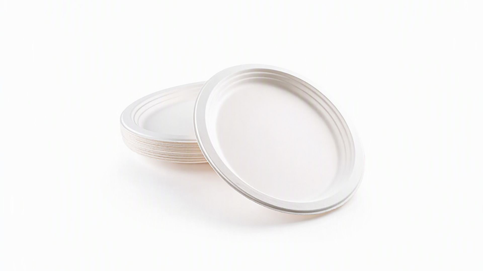 Disposable oval sugarcane plates 9 inch 10.3 inch 12.6 inch wholesale