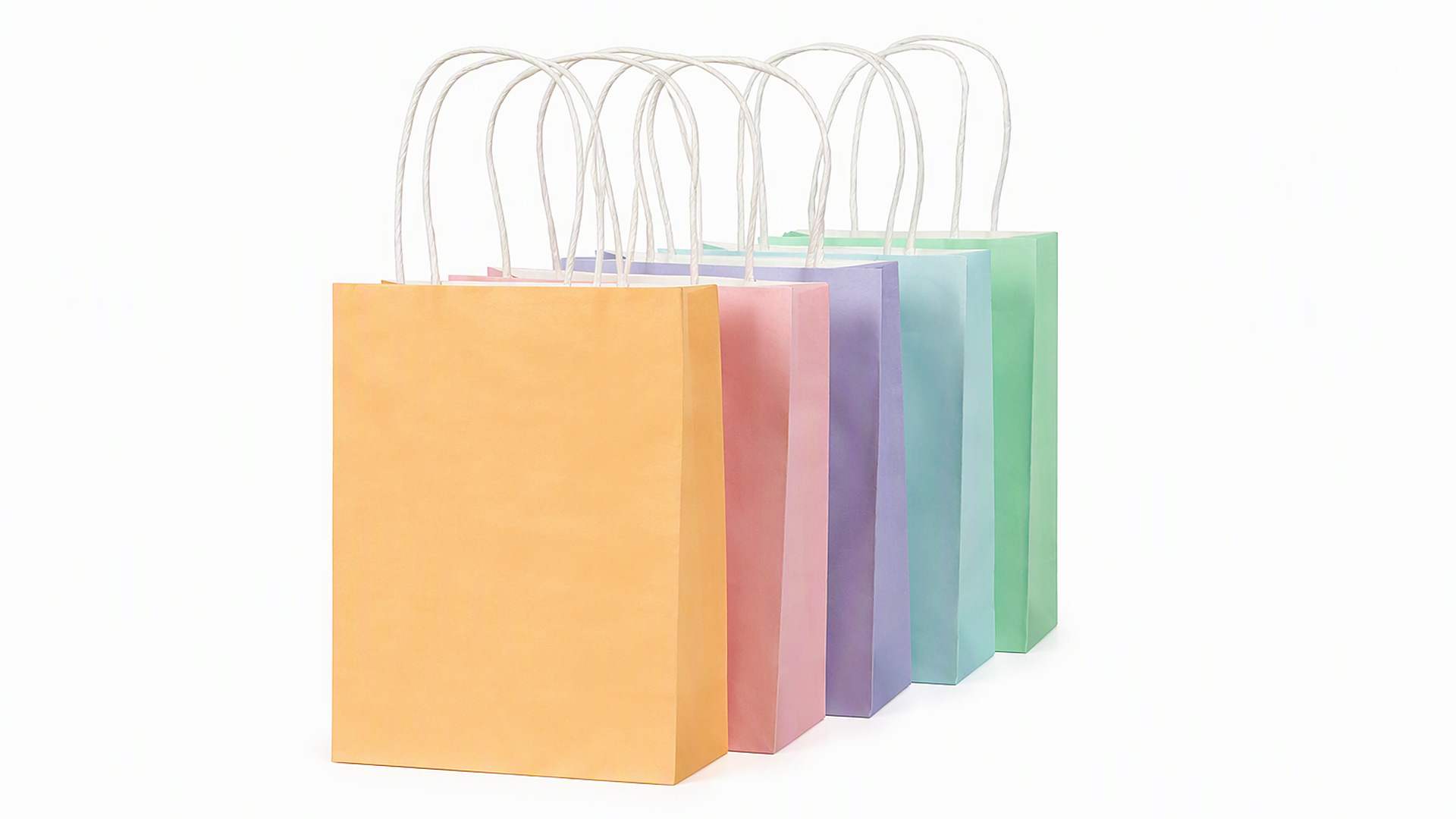 Black retail paper bag with rope handle by KaiLai Packaging