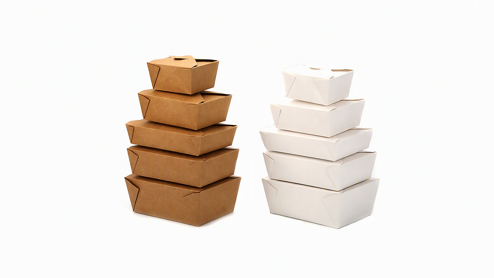 Biodegradable take out paper box for delivery and catering by KaiLai Packaging