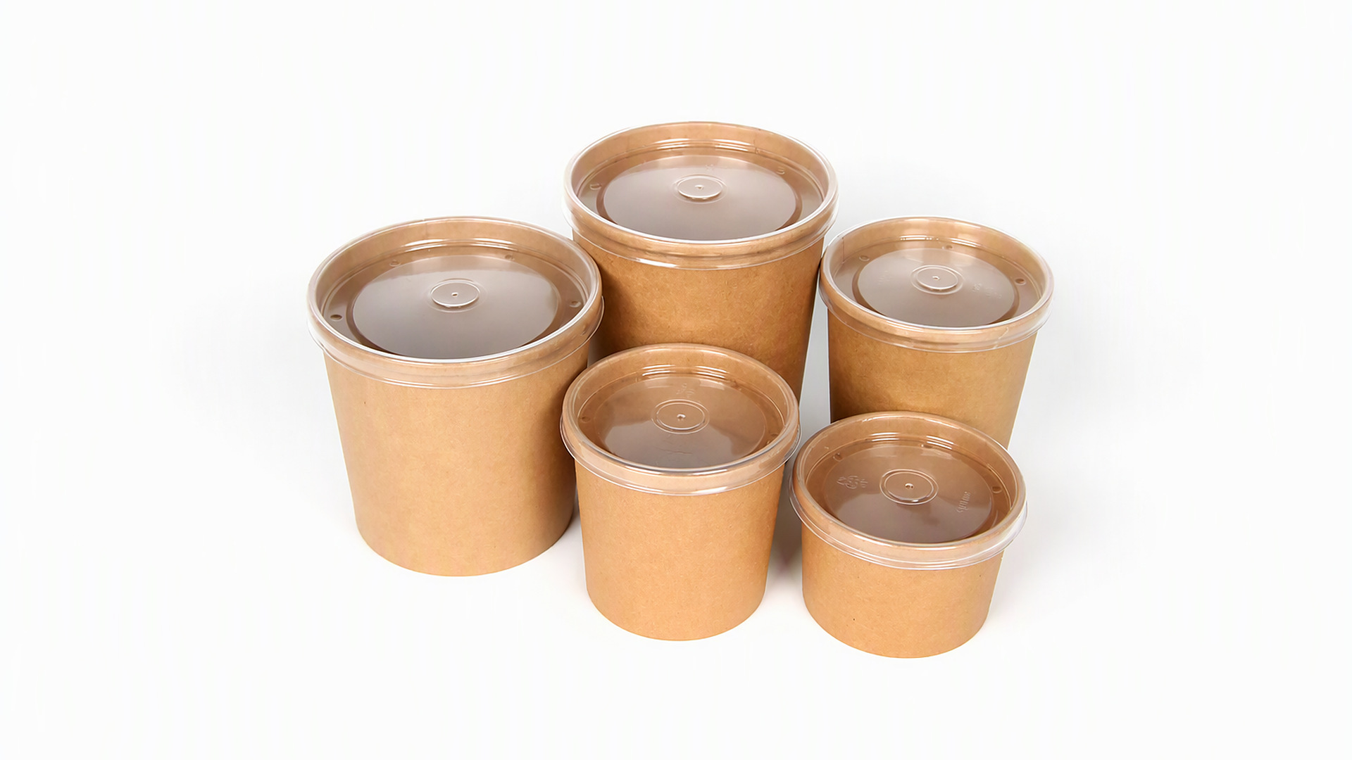  Bol à soupe en papier KaiLai de 473 ml (16 oz) avec couvercle en PP, récipient à soupe jetable pour emporter
