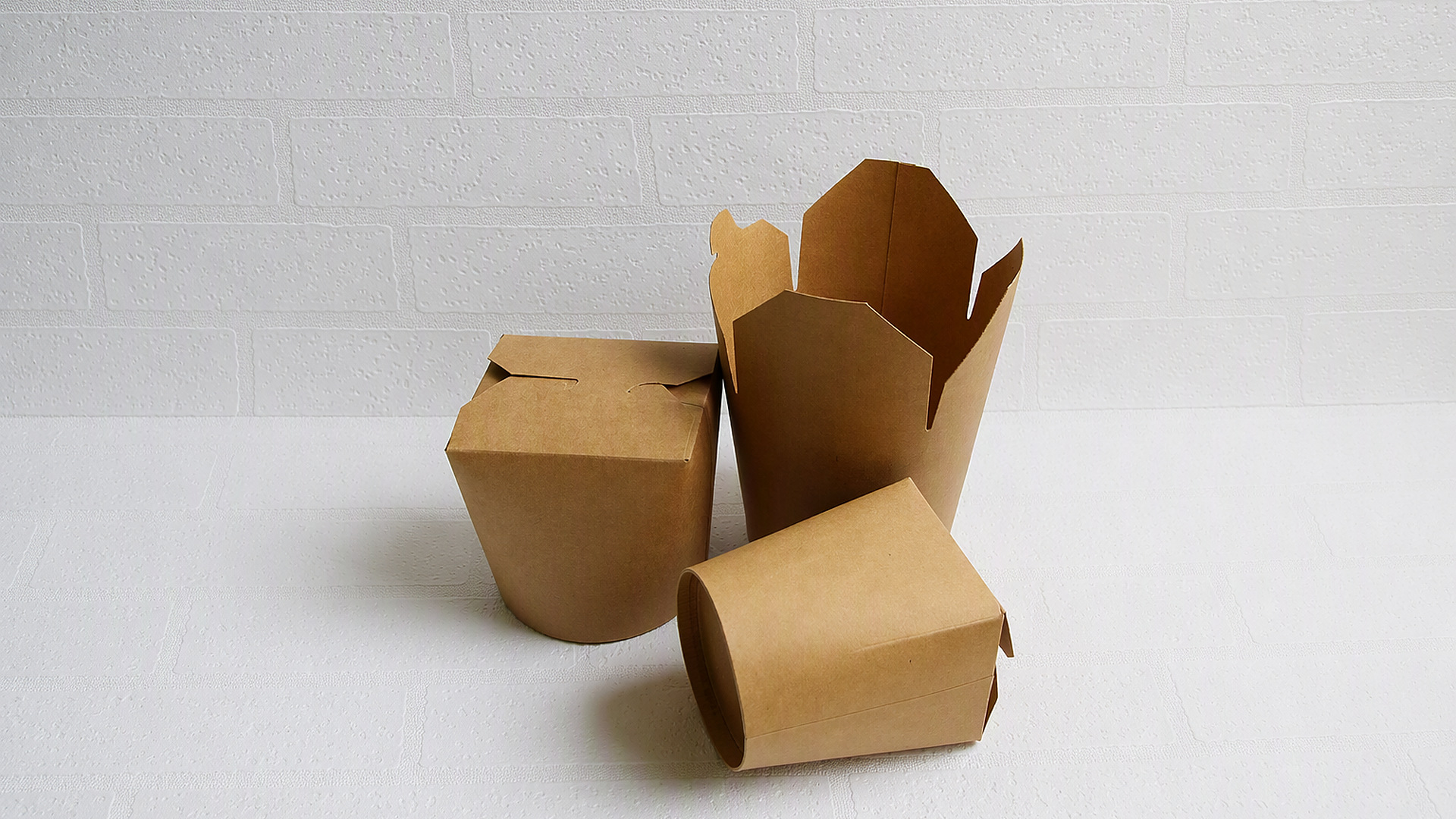Caja de papel de fondo redondo KaiLai para pasta, ideal para fideos y almuerzos para llevar.