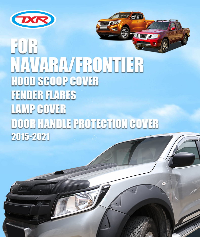 2015-2021 Nissan Navara/Frontier Hood Scoop Cover Fender Flares Lamp ...