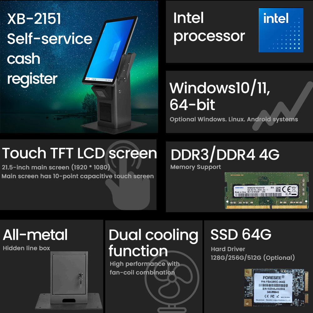Restaurant Milk Tea Shop Touch Screen POS Machine Retail Store Factory ...