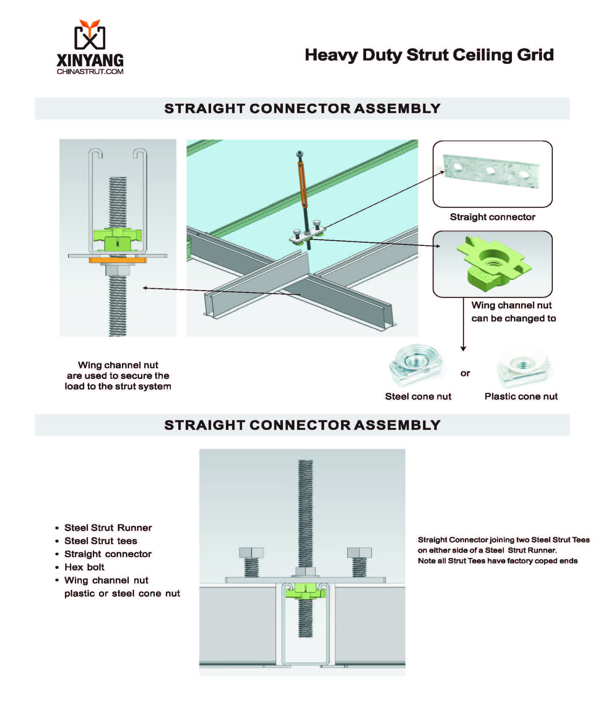 Heavy Duty Strut Ceiling Grid | XYSTRUT