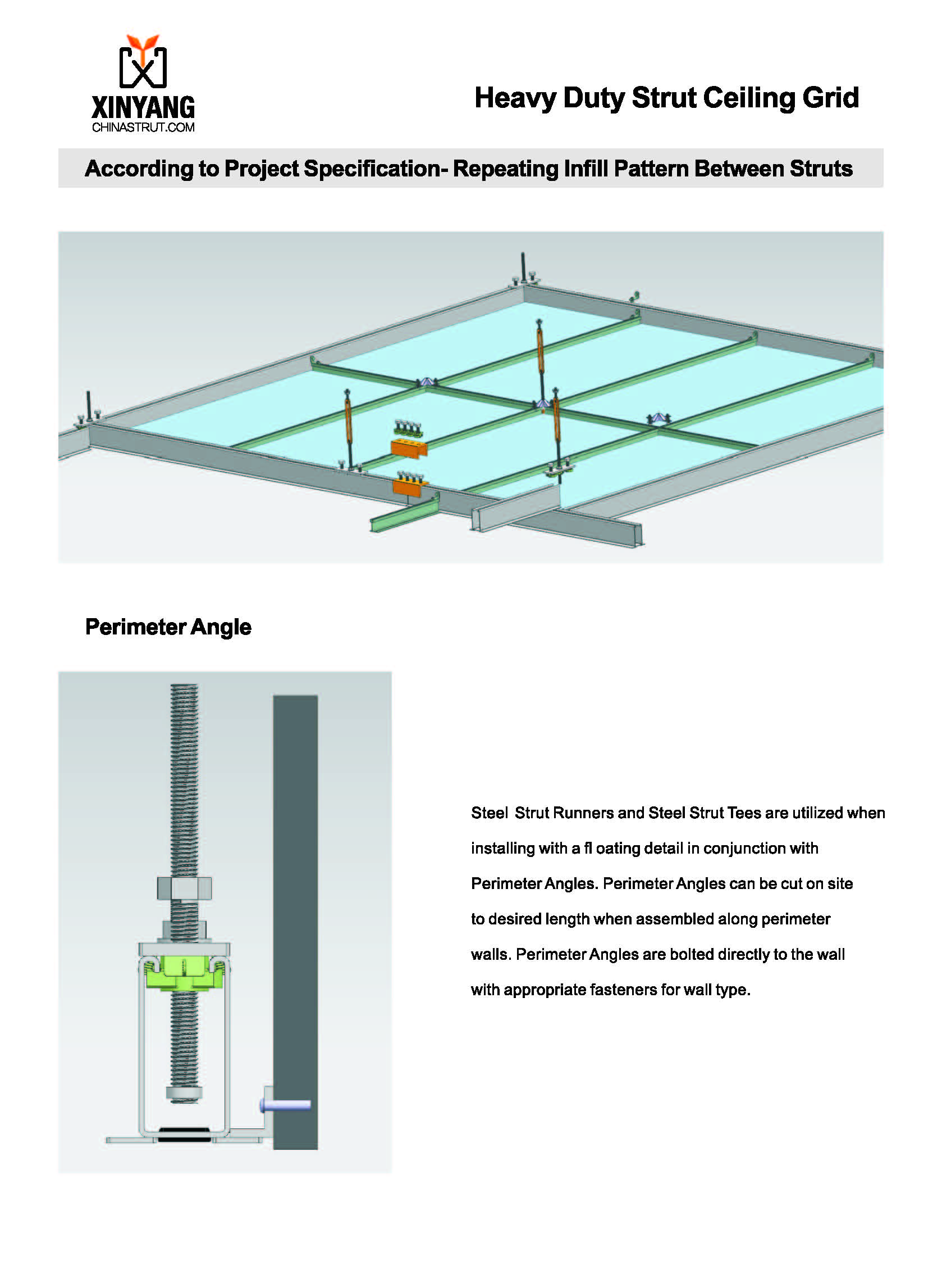 Heavy Duty Strut Ceiling Grid | XYSTRUT
