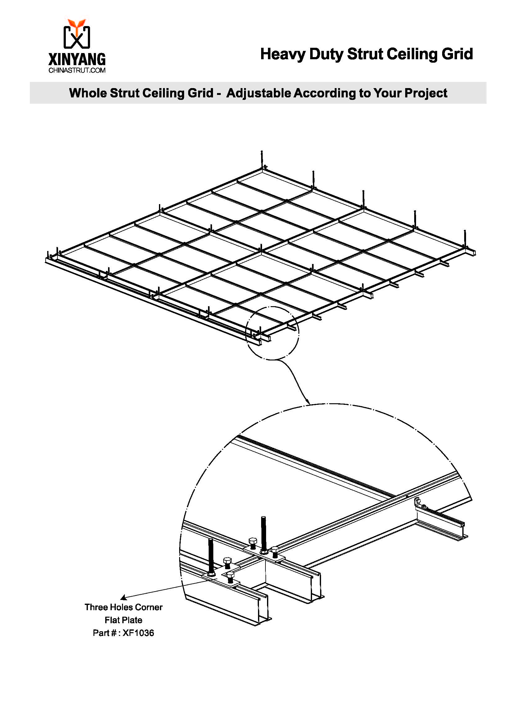 Heavy Duty Strut Ceiling Grid | XYSTRUT